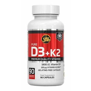 Vitamin D3 + K2 - All Stars 90 kaps. obraz