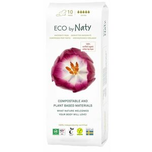 Eco Naty Dámské ECO mateřské vložky po porodu Naty (10 ks) obraz