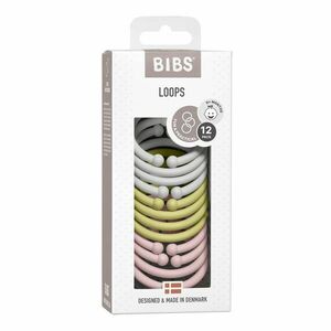 BIBS Loops kroužky 12 ks - Haze / Meadow / Blossom obraz