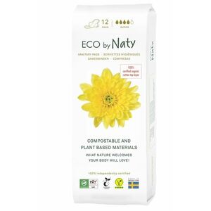 Eco Naty Dámské ECO vložky Naty - super (12 ks) - novinka obraz