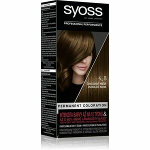 Syoss Color permanentní barva na vlasy odstín 4-8 Chocolate Brown obraz