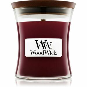 Woodwick Black Cherry vonná svíčka s dřevěným knotem 85 g obraz