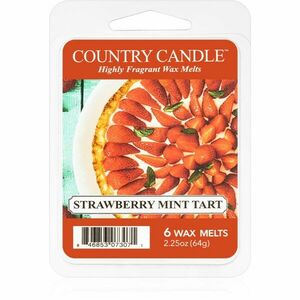 Country Candle Strawberry Mint Tart vosk do aromalampy 64 g obraz