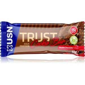 USN Trust Cookie Bar proteinová tyčinka příchuť Double Chocolate 60 g obraz