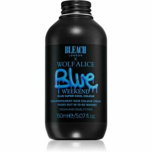 Bleach London Super Cool semi-permanentní barva na vlasy odstín Blue Weekend 150 ml obraz