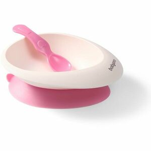 BabyOno Be Active Bowl with a Spoon jídelní sada Pink 6 m+ 1 ks obraz