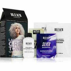 Bleach London Toner Kit semi-permanentní barva na vlasy pro blond vlasy odstín Lavender Grey 1 ks obraz