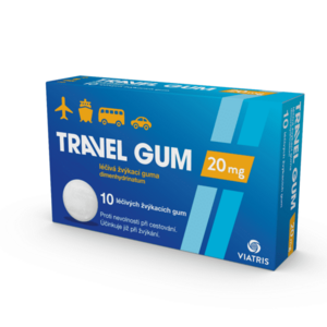 Travel-gum 20 mg 10 žvýkaček obraz
