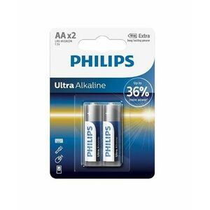 Philips Baterie Ultra Alkaline AA LR6E2B/10 2 ks obraz