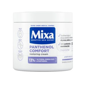 Mixa Panthenol Comfort obnovující tělová péče pro pokožku se sklonem k atopii 400 ml obraz