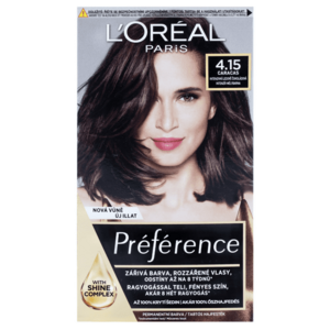 Loréal Paris Preference Permanentní barva na vlasy 4.15 Caracas intenzivní ledová čokoládová obraz