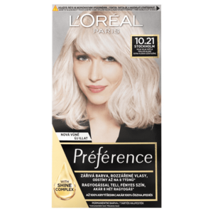 Loréal Paris Preference Permanentní barva na vlasy 10.21 Stockholm velmi světlá perlová blond obraz