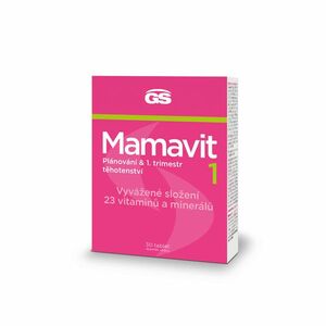 GS Mamavit 1 Plánování a 1. trimestr 30 tablet obraz