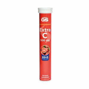 GS Extra C 500 červený pomeranč 20+5 šumivých tablet obraz