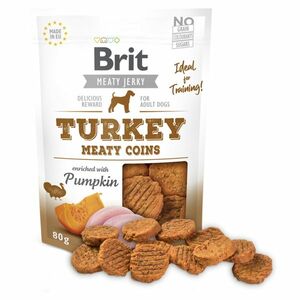 BRIT Jerky Turkey Meaty Coins pamlsky pro psy 80 g obraz