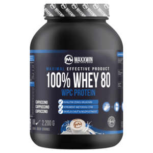 MAXXWIN 100% Whey protein 80 cappucino 2200 g obraz