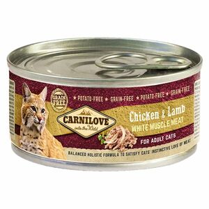 CARNILOVE Cat adult chicken & lamb konzerva pro kočky 100 g obraz