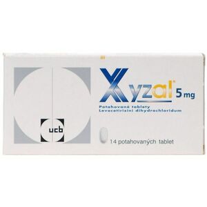 Xyzal 5 mg 14 tablet obraz