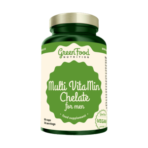 GreenFood Nutrition Multi VitaMin Chelate pro muže 90 kapslí obraz