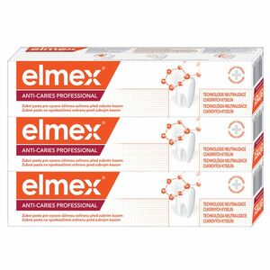 Elmex Anti-Caries Protection Professional Zubní pasta 3 x 75 ml obraz