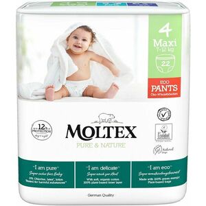 Moltex Pure & Nature Natahovací plenkové kalhotky Maxi 7–12 kg 22 ks obraz