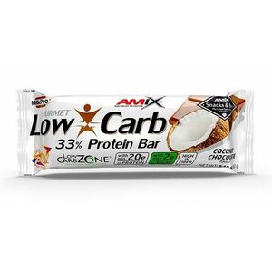 Amix Low-Carb 33% Protein Bar, Coconut-Chocolate, 60 g obraz