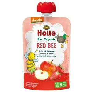 Holle Bio pyré - Red Bee- Jablko s jahodami 100 g obraz