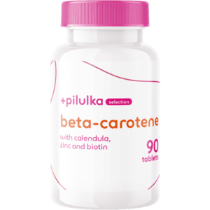 Pilulka Selection Beta-karoten s měsíčkem lékařským + zinek a biotin 90 tablet obraz