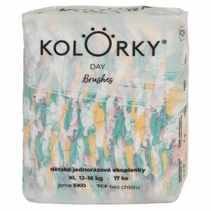 KOLORKY DAY Jednorázové EKO plenky štětce XL (12-16 kg) 17 kusů obraz