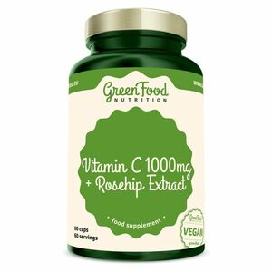 GREENFOOD NUTRITION Vitamin C 1000 + extrakt ze šípků 60 kapslí obraz