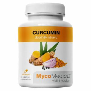 MYCOMEDICA Curcumin 120 vegan rostlinných kapslí obraz