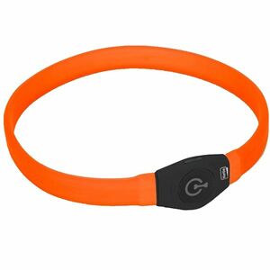 KARLIE Visio Light LED USB nabíjecí obojek pro psy oranžový 65 cm obraz
