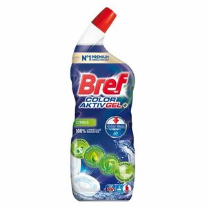 BREF Color Aktiv gel WC čistič Citrus 700 ml obraz