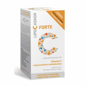 LIPO C ASKOR Forte vitamin C 520 mg 120 kapslí obraz