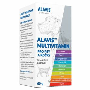 ALAVIS Multivitamín pro psy a kočky 60 g obraz