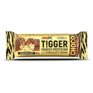 AMIX Tigger zero choco protein bar marcipán čokoláda proteinová tyčinka 60 g obraz