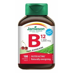 Jamieson Vitamin B12 1000 mcg třešeň 100 tablet obraz