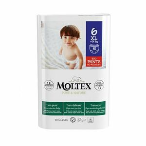 Moltex Pure & Nature XL 14 kg+ plenkové kalhotky 18 ks obraz