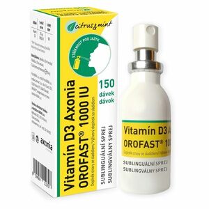 Vitamín D3 Axonia OROFAST 1000 IU sublinguální sprej 30 ml obraz