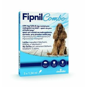 Fipnil Combo 134/120.6 mg spot-on Dog M 3x1, 34 obraz