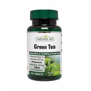 Natures Aid Zelený čaj 10 000 mg 60 tablet obraz