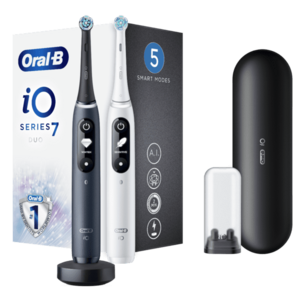Oral-B iO7 Series Duo Black Onyx Extra Handle elektrický zubní kartáček 2 ks obraz