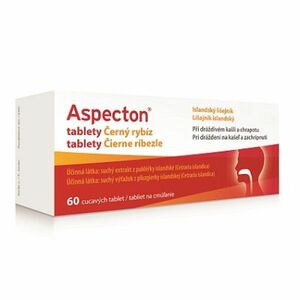 Aspecton Tablety na kašel černý rybíz 60 tablet obraz