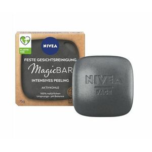 Nivea MagicBAR Peelingové pleťové mýdlo s uhlím 75 g obraz
