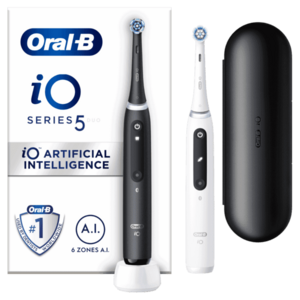 Oral-B iO Series 5 Matt Black+Quite White Duo Pack elektrický zubní kartáček 2 ks obraz