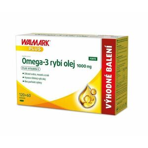 Walmark Omega-3 rybí olej FORTE 1000 mg 120+60 tobolek obraz