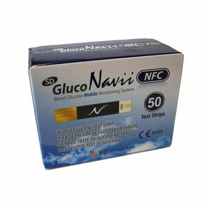 SD-GlucoNavii NFC testovací proužky do glukometru 50 ks obraz