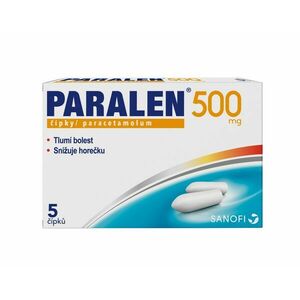 Paralen 500 mg 5 čípků obraz