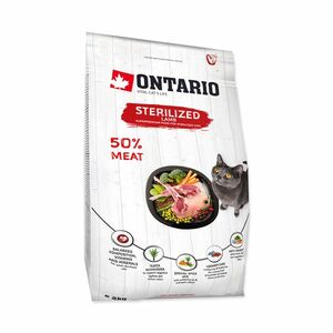 Ontario Cat Sterilised Lamb granule 2 kg obraz