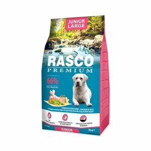 Rasco Premium Junior Large Kuře s rýží granule 3 kg obraz